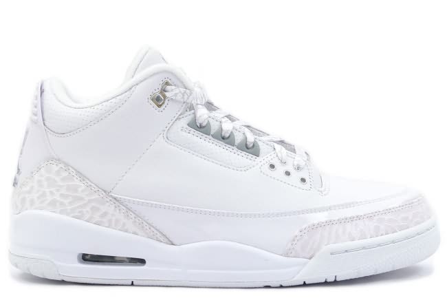 2014 New Arrive Air Jordan 3 (III) Retro Pure Money White Metallic Silver Buy